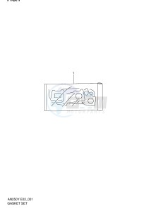 AN250 (E2) Burgman drawing GASKET SET