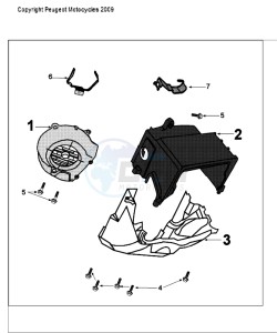 TWEET 50 V drawing ENGINE COVER