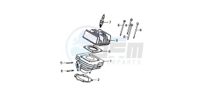 SA50 drawing CYLINDER/CYLINDER HEAD