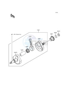 KX250F KX250ZGF EU drawing Crankshaft