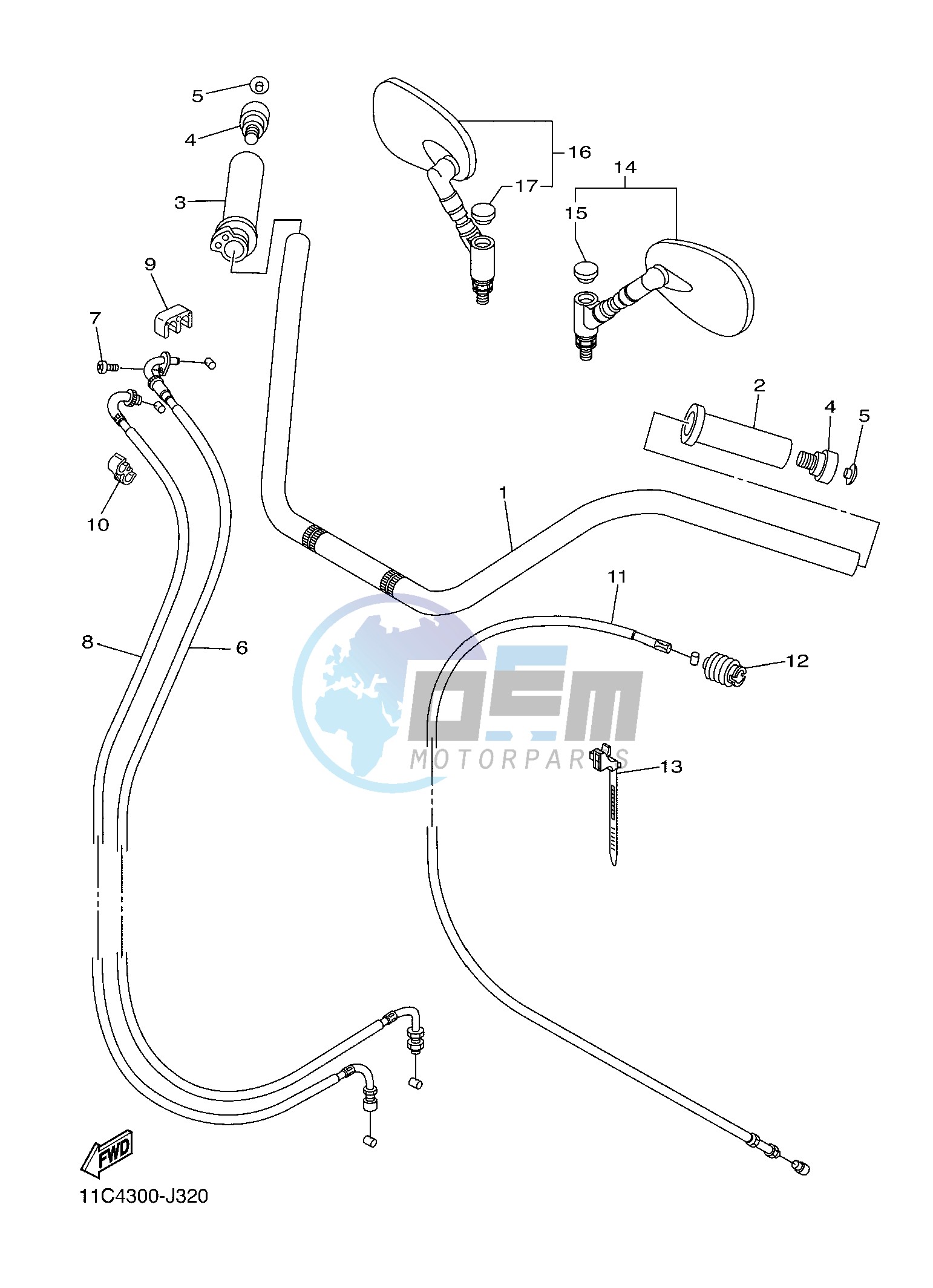 STEERING HANDLE & CABLE