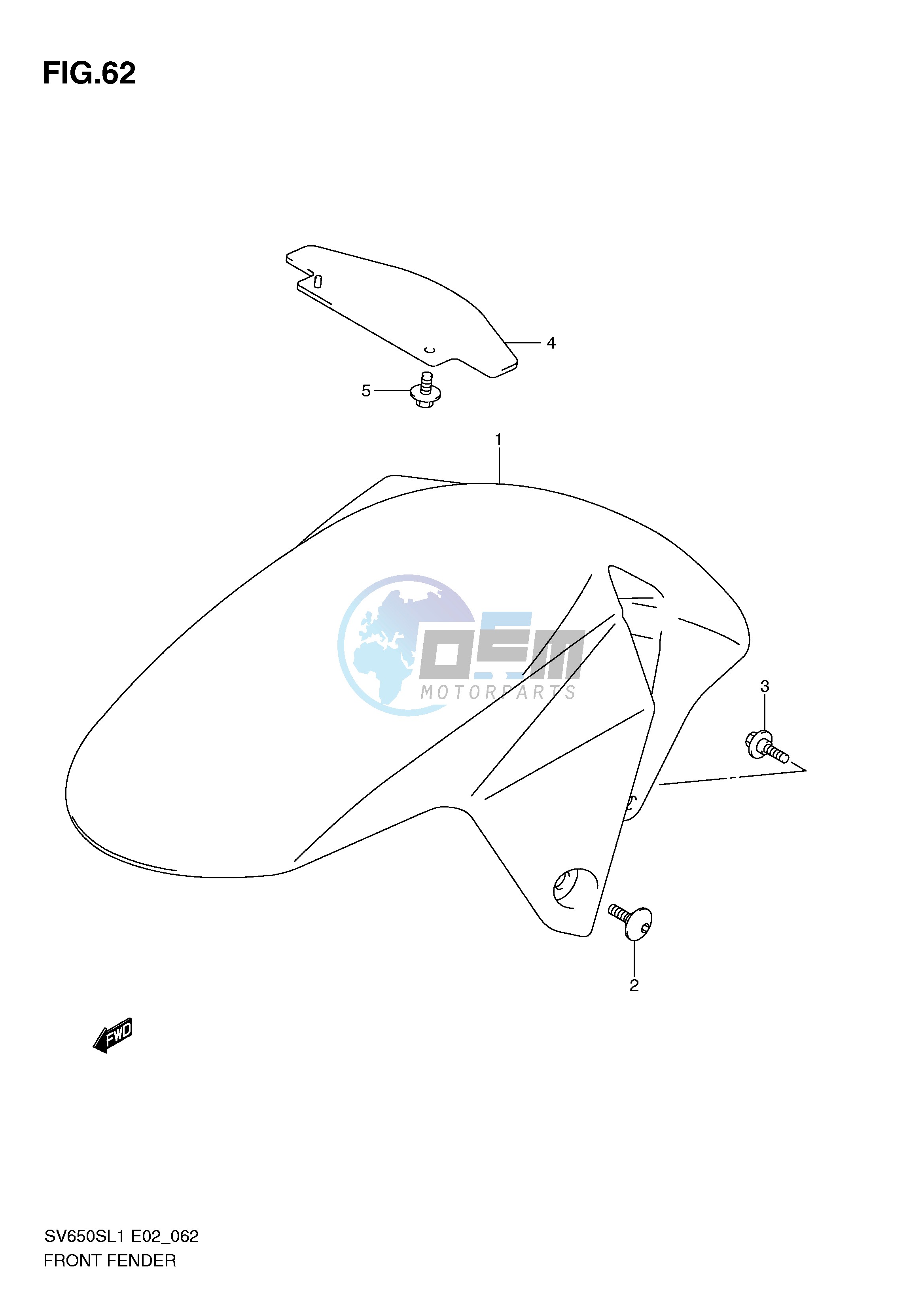 FRONT FENDER (SV650SL1 E24)