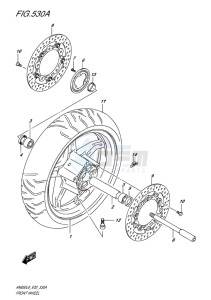 AN650Z ABS BURGMAN EXECUTIVE EU-UK drawing FRONT WHEEL