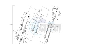 SENDA SM X-TREM - 50 CC EU2 drawing FRONT FORK