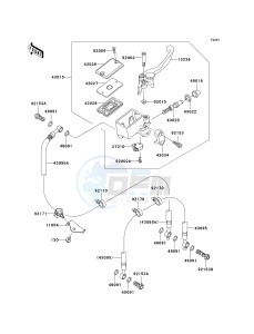 KLE 650 A [VERSYS EUROPEAN] (A7F-A8F) A8F drawing FRONT MASTER CYLINDER