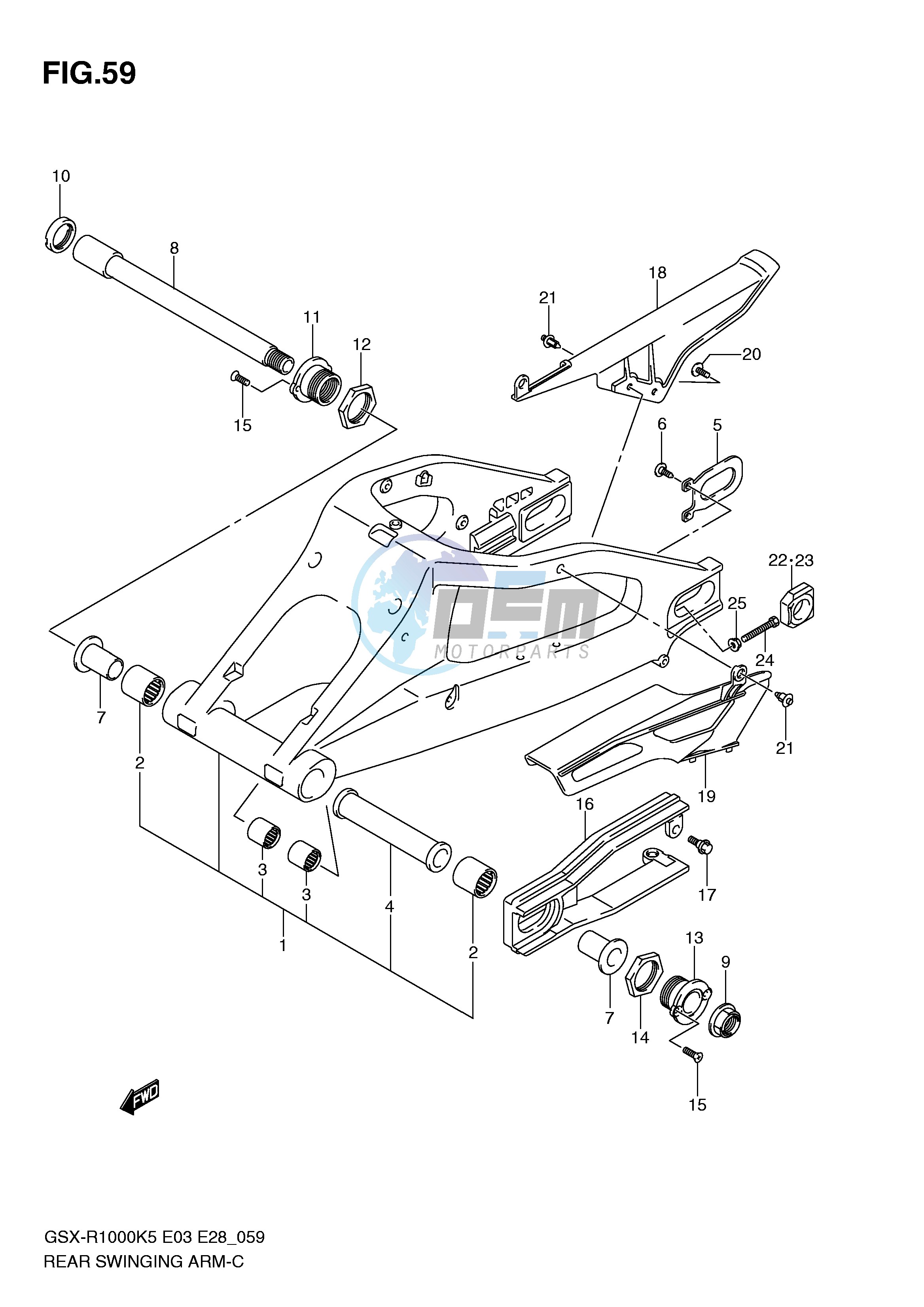 REAR SWINGING ARM