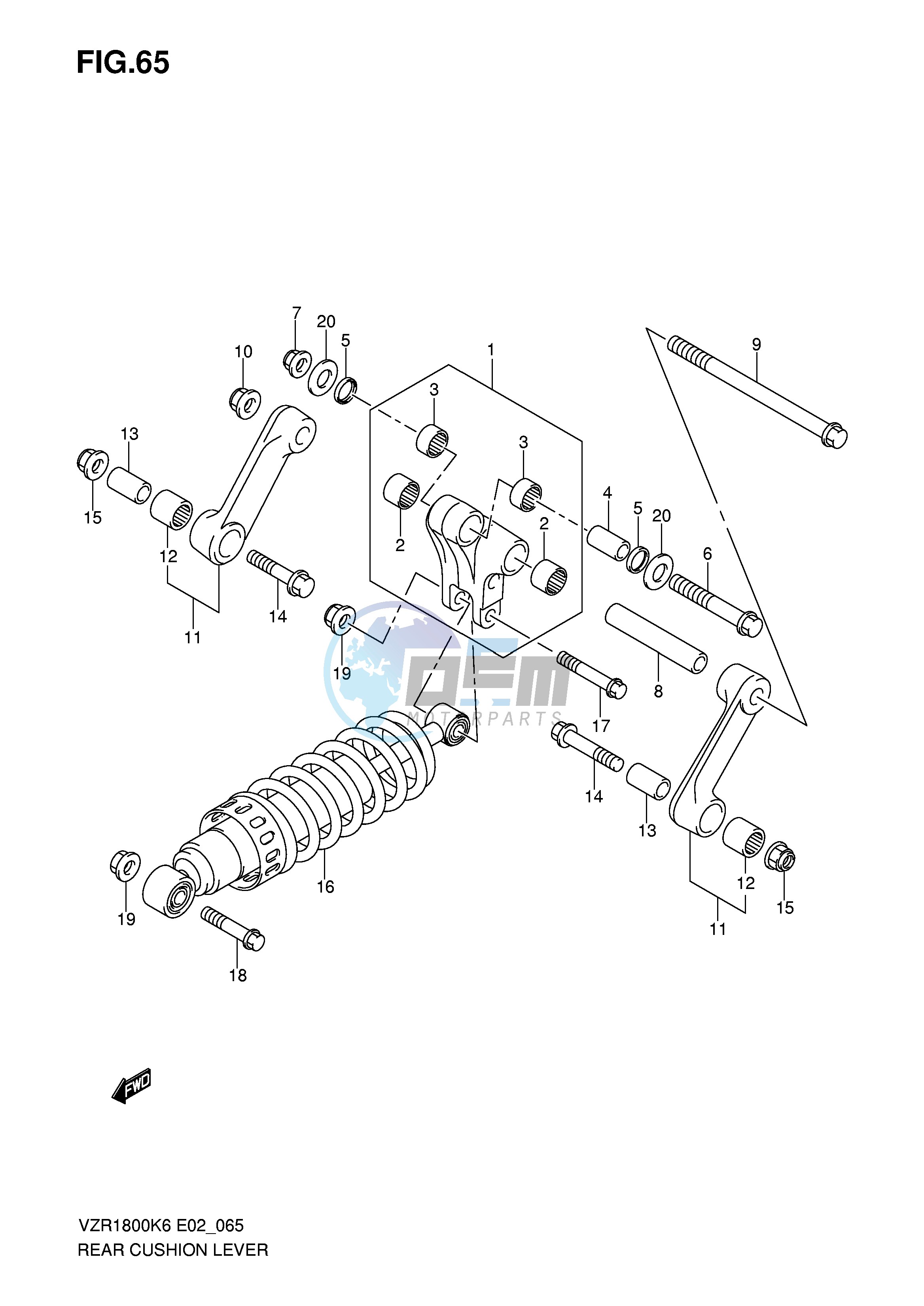 REAR CUSHION LEVER