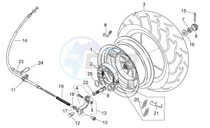 Mojito custom 50 2t (eng. piaggio) drawing Rear Wheel