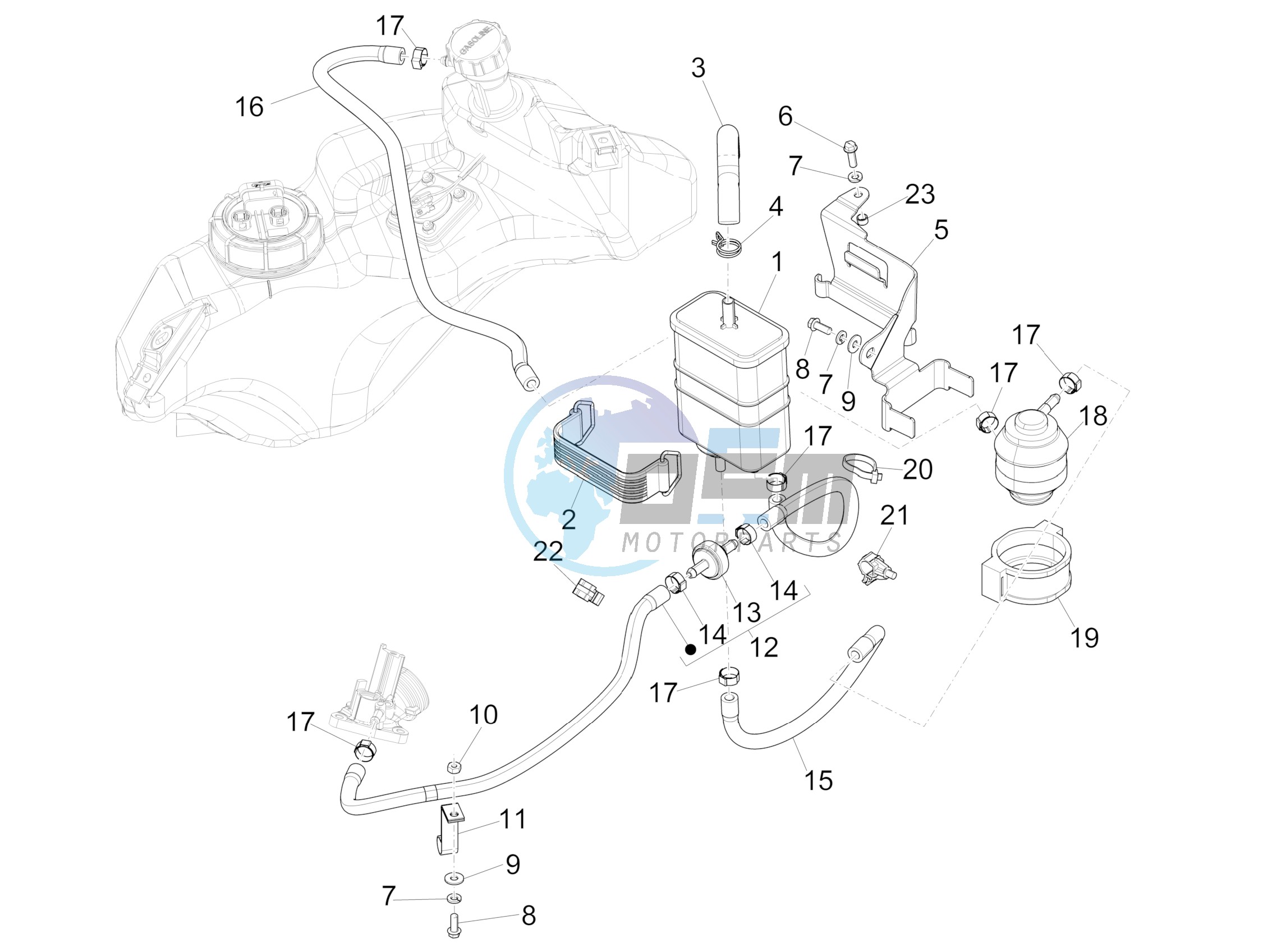 Anti-percolation system