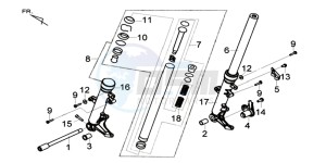 MAXSYM 400 EFI drawing FRONT FORK / STEERING HEAD BEARING