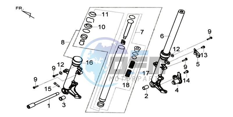 FRONT FORK / STEERING HEAD BEARING