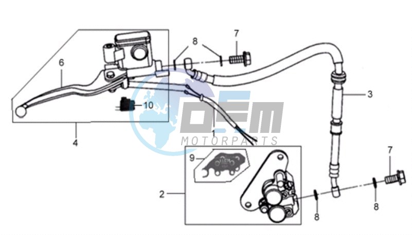 BRAKE CALIPER FOR / BRAKE LEVER / BRAKE LINES