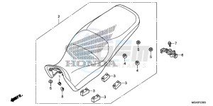 VFR1200XDD CrossTourer - VFR1200X Dual Clutch 2ED - (2ED) drawing SEAT