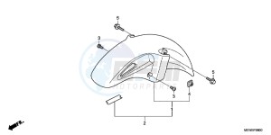 NT700VB drawing FRONT FENDER