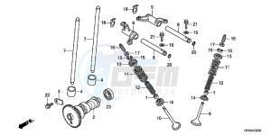 CBR650FAG CBR650F 6ED - (6ED) drawing CAMSHAFT/VALVE