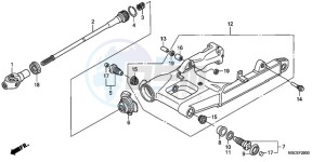 ST1300A9 Australia - (U / ABS MME) drawing SWINGARM