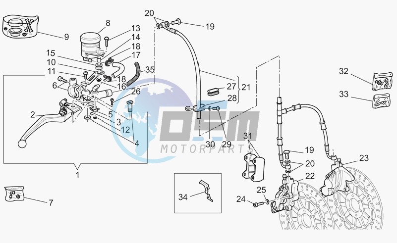 Front brake system