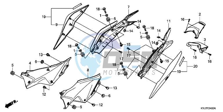 SIDE COVER/ REAR COWL