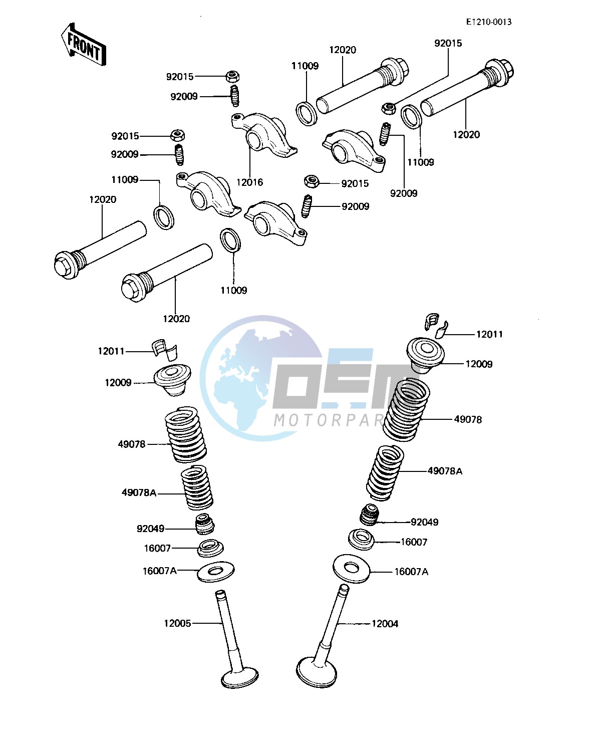 ROCKER ARMS_VALVES -- KZ440-A4- -