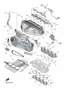 YZF600 YZF-R6 (BN6S) drawing INTAKE