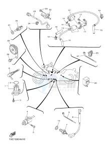 XVS950CU XVS950R ABS XV950 R-SPEC (2DXM) drawing ELECTRICAL 1