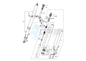 YZF R46 600 drawing FRONT FORK