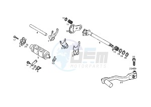 SENDA R - 125 drawing SHIFT CAM-FORK