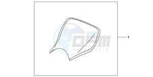 CBR1000RA9 UK - (E / ABS MKH MME REP) drawing E-SEAT