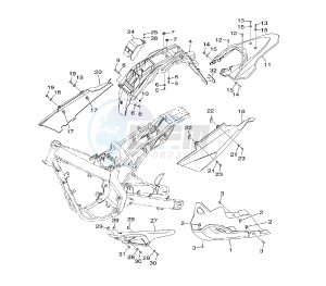 XT R BRA 125 drawing REAR BODY