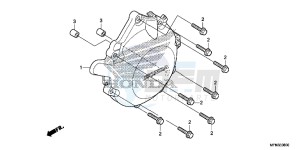 CB1000RF CB1000R 2ED drawing A.C. GENERATOR COVER