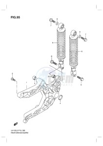 UH125 BURGMAN EU drawing REAR SWINGINGARM