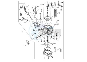 XN TEO'S 125 drawing CARBURETOR