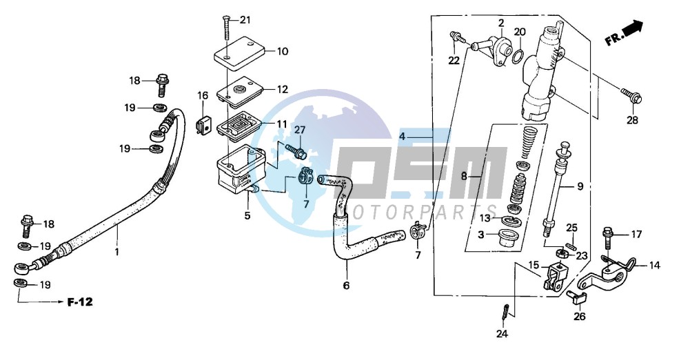 REAR BRAKE MASTER CYLINDER