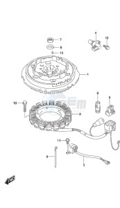 DF 25A drawing Magneto Manual Starter