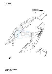 GS500 (P3) drawing FRAME COVER (GS500K4 P28)