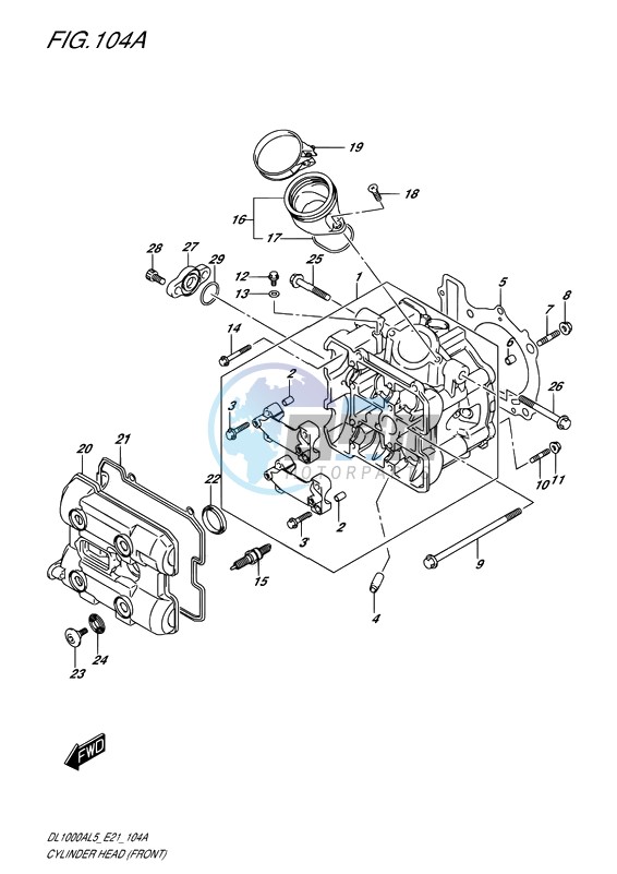 CYLINDER HEAD (FRONT)