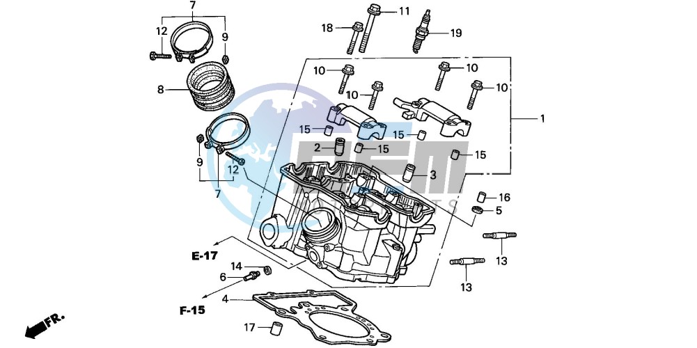 CYLINDER HEAD (REAR)