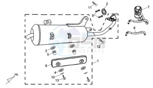 ALLO 50 45KMH drawing EXHAUST