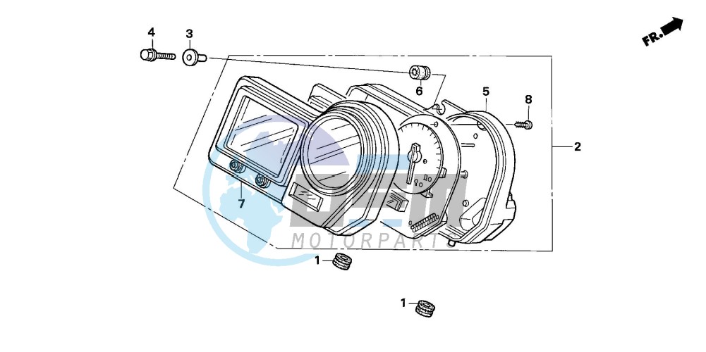 METER (CBR900RRY,1/RE1)