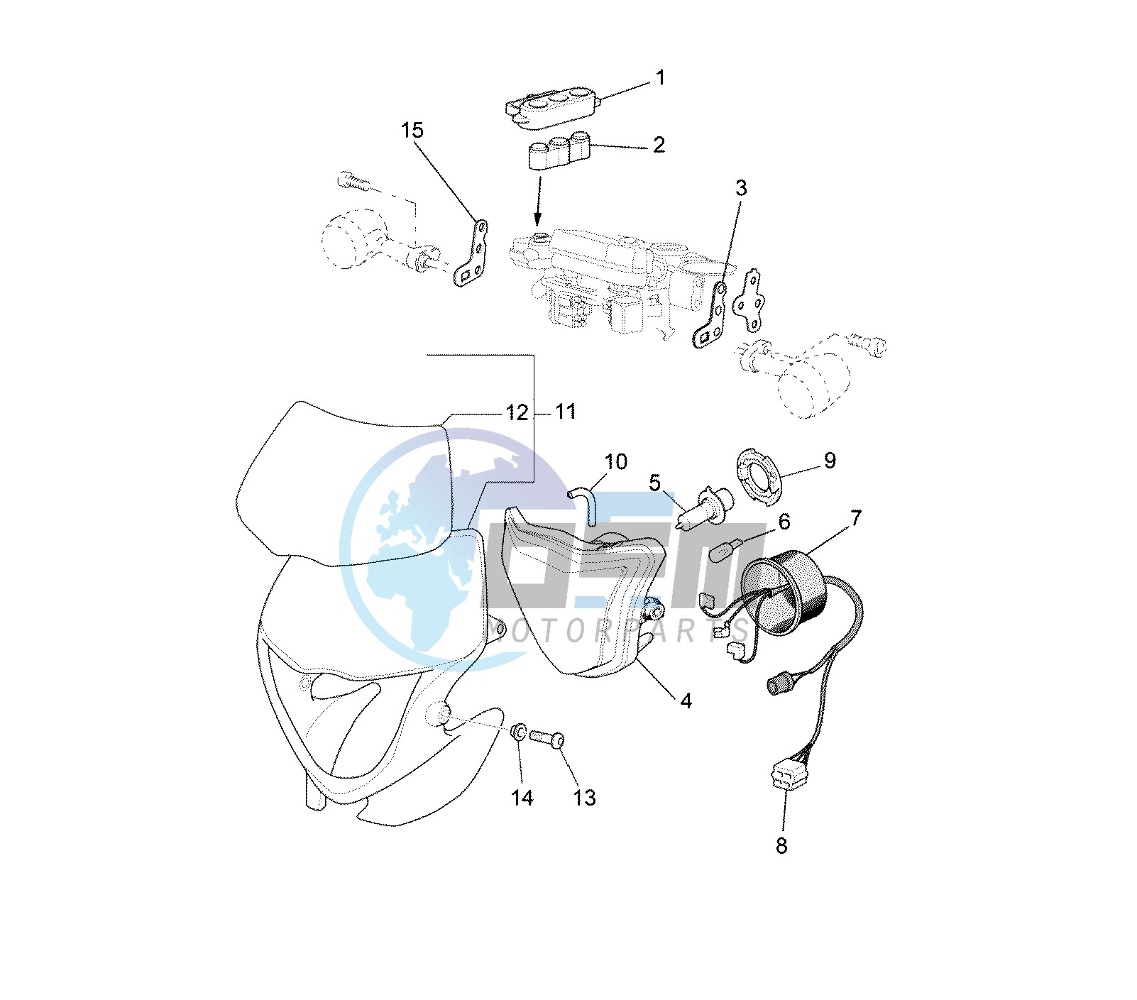 HEADLIGHT ASSY EURO KIT