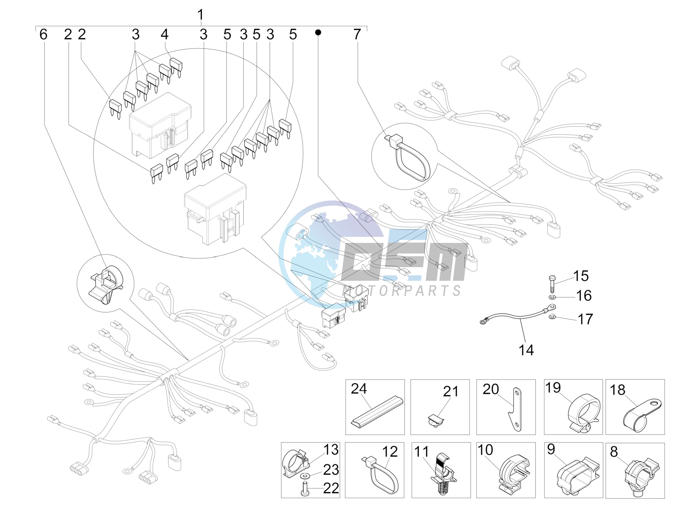 Main cable harness