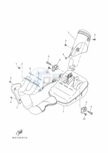 TRACER 7 MTT690-U (B5T3) drawing EXHAUST