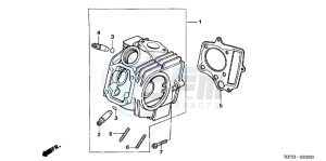 TRX90XD TRX90 Europe Direct - (ED) drawing CYLINDER HEAD