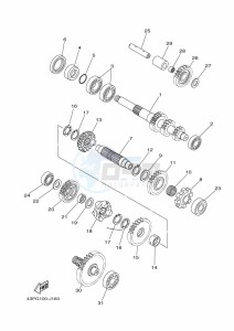 YFM700FWAD GRIZZLY 700 EPS (BLTH) drawing TRANSMISSION