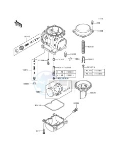 ZR 750 F [ZR-7] (F1) drawing CARBURETOR PARTS