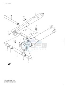 VZR 1800 Z drawing REAR SWINGING ARM