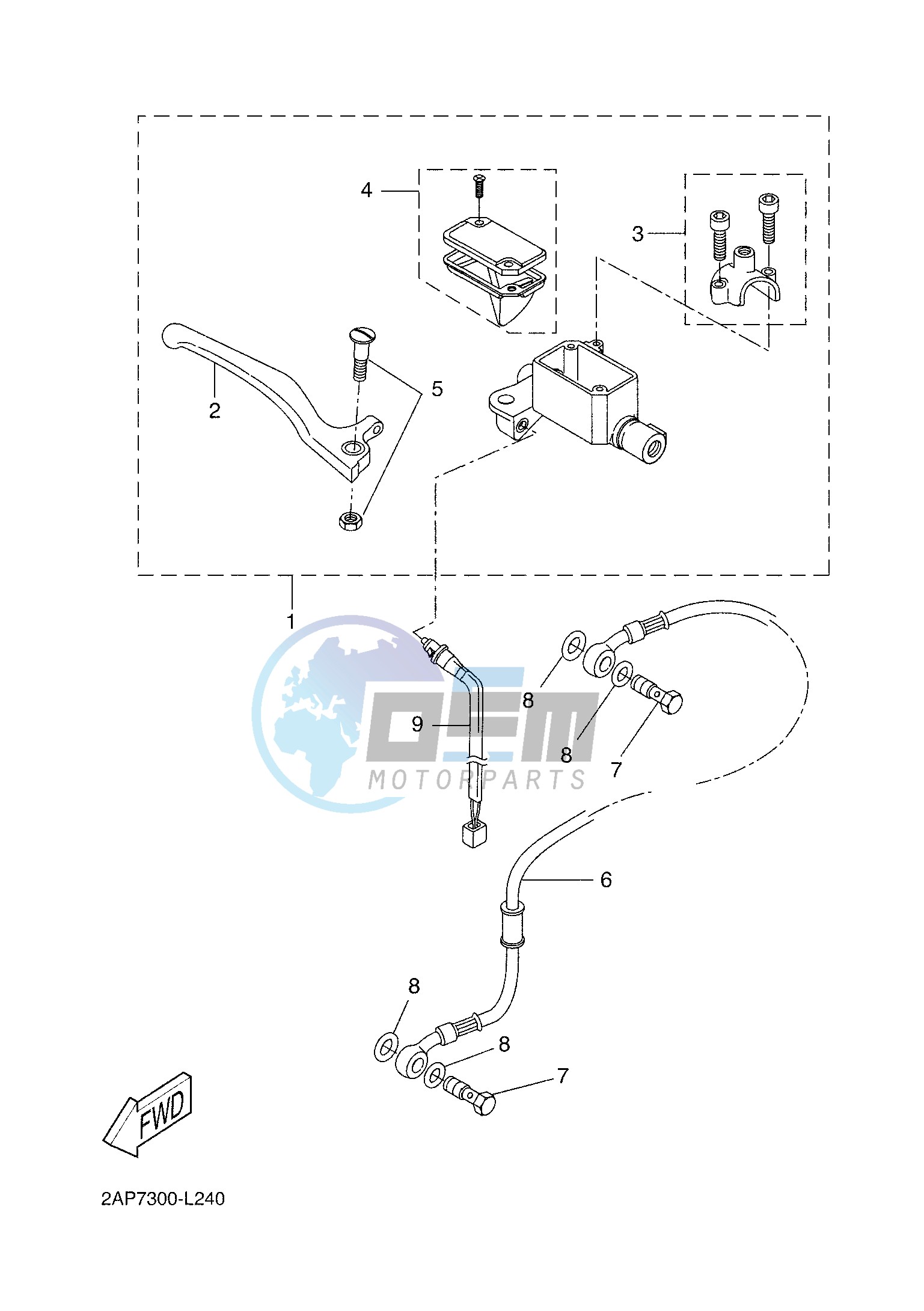 FRONT MASTER CYLINDER