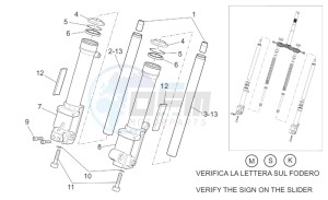 SR 50 IE-Carb drawing Front fork III