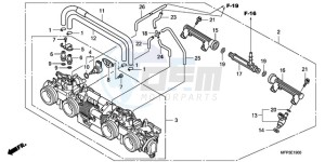 CB13009 Australia - (U / MME TWO) drawing THROTTLE BODY