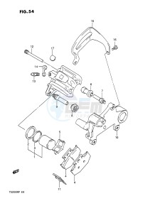 TS200R (E4) drawing REAR CALIPERS